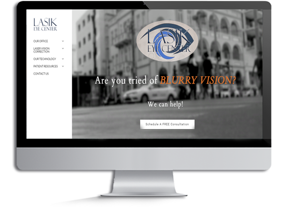 LASIK website design by medical site solutions