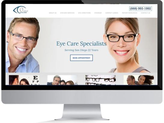 Optometry Website Design - Medical Site Solutions