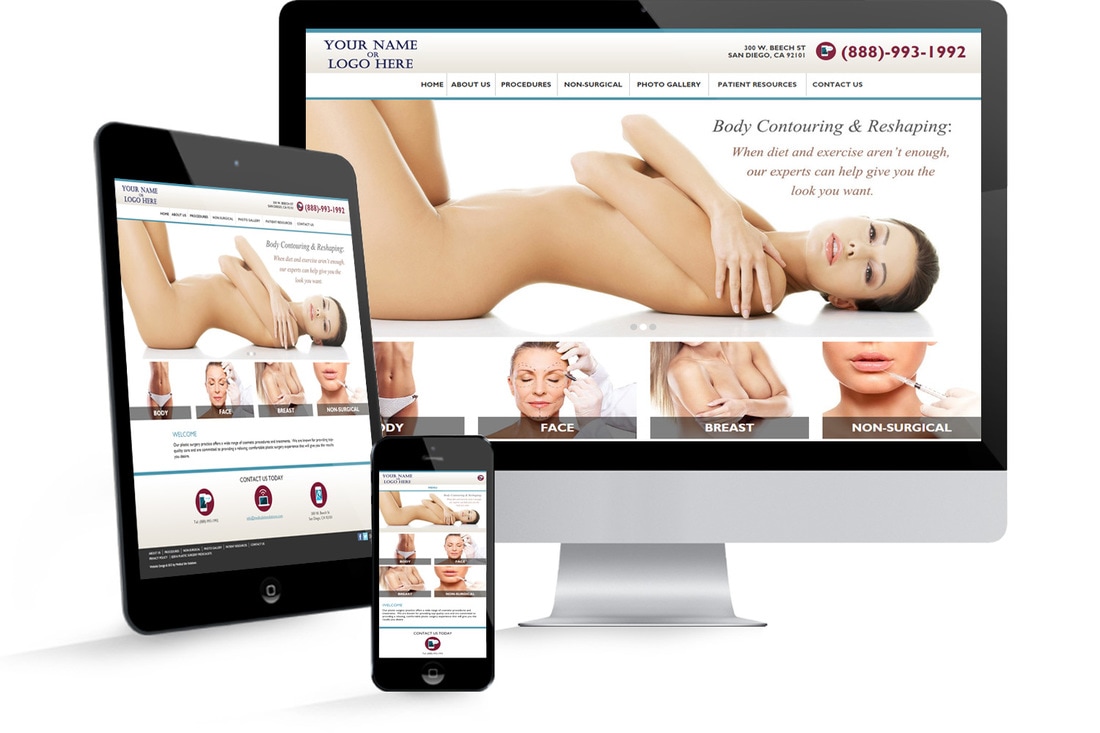 Plastic Surgery Website Template by Medical Site Solutions