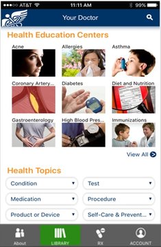 Health Library Mobile App - Medical Site Solutions